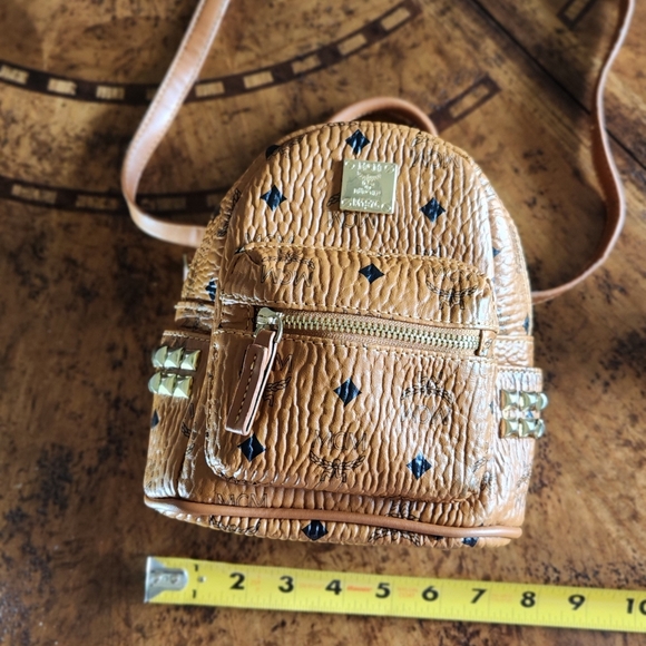 MCM Copy Tan and Black Women's Bag - Picture 1 of 6